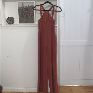 Windsor Pants - Mauve flare legged jumpsuit Windsor Pants - Mauve flare legged jumpsuit